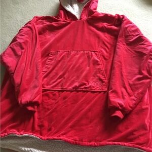 Comfy Red Hooded Men's Jacket